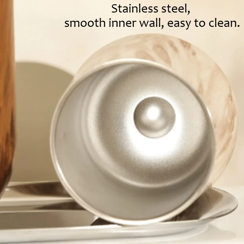 Electric stainless steel tooth cup tooth cylinder for antique washing table in toothbrush gargle holder