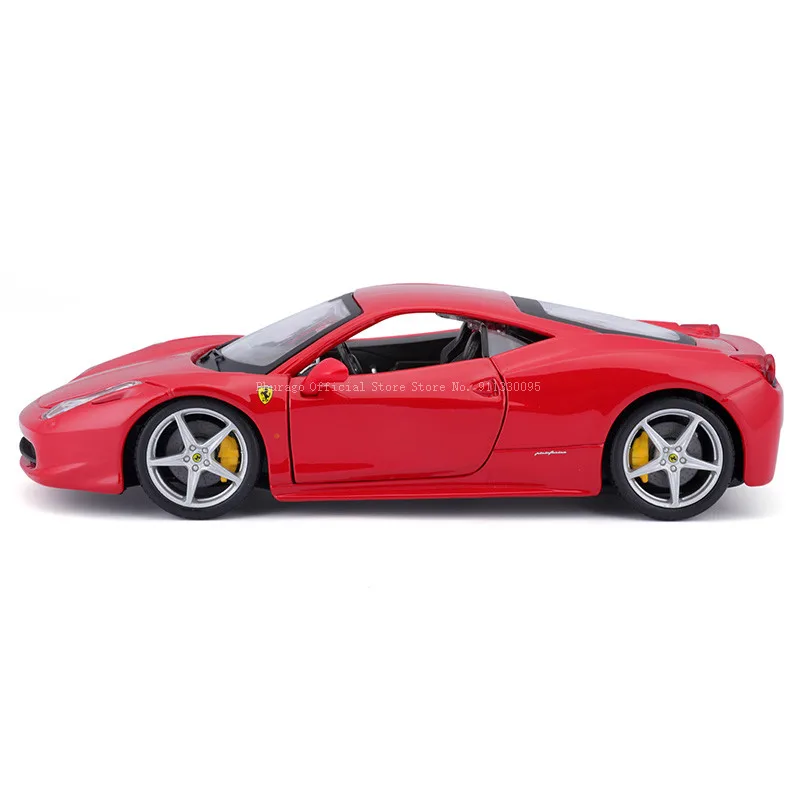 Bburago 1:24 Genuine Ferrari 458 Italia Car Model Die Casting Metal Children\'s Toy Boyfriend Gift Simulation Alloy Collection