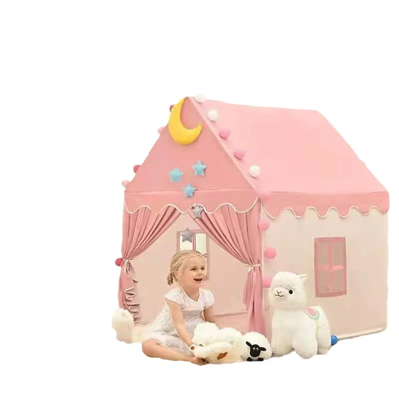INS Children's Tent Indoor Dollhouse Girls Princess Castle Family House Toy Playhouse Baby Separate Bed