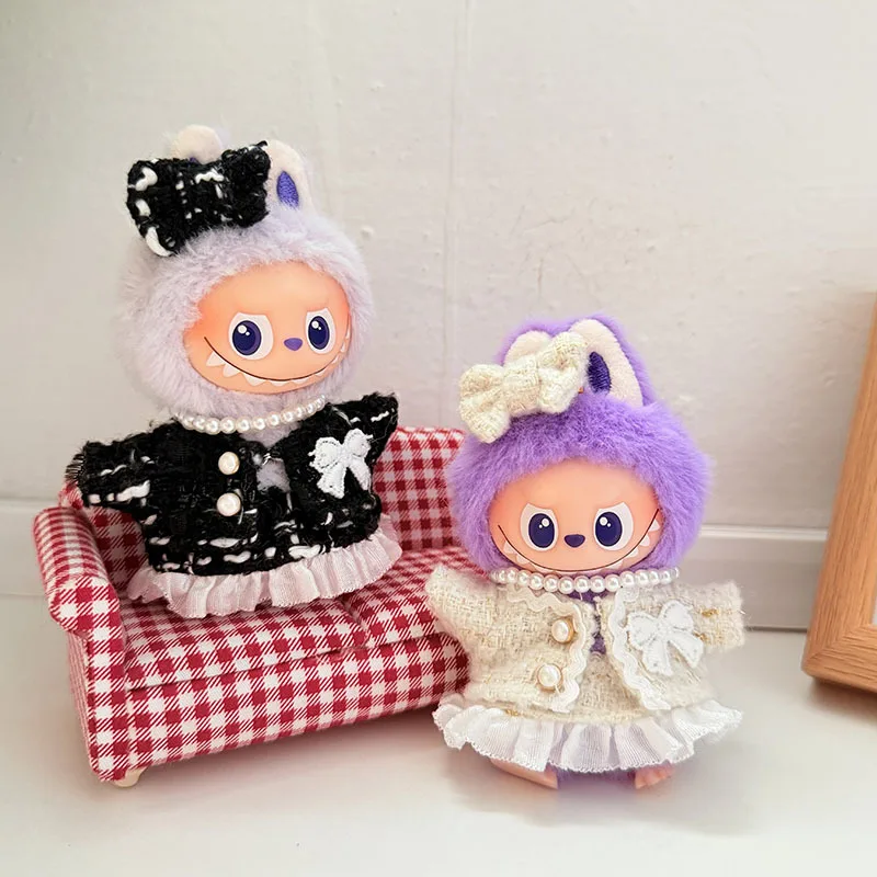 

10.5 CM for 4.0 Heartfelt Password Labubu Ladies' Dress Set Toy Fashion Dress Set Doll Accessories Cute Clothes Christmas Gift