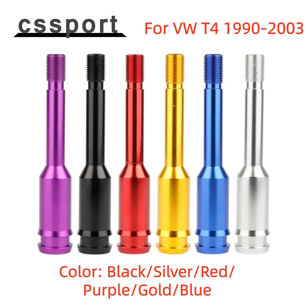 5 Inch Car Straight Gear Shift Knob Extender Extension Lever Black Silver Red Purple Gold Blue For 1990-2003 VW T4