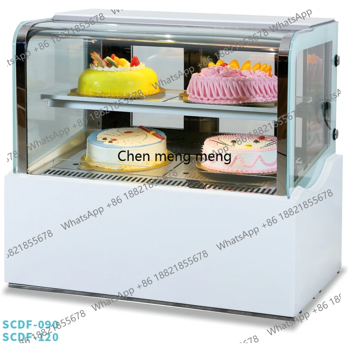 

Desktop counter cake cabinet temperature adjustable electronic display cake display refrigerator commercial