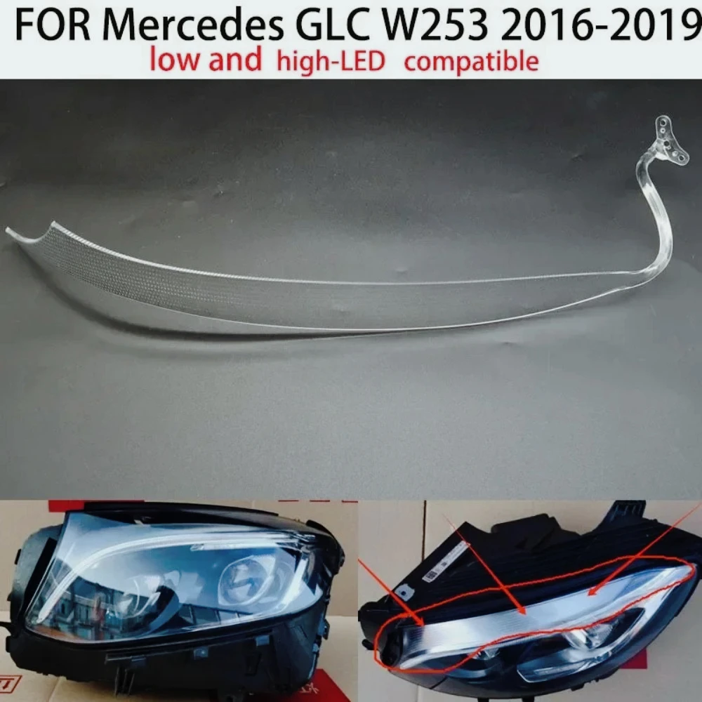 ZF-FPara Mercedes Benz GLC W253 2016-2019 LED DRL baja tira guía de luz universal luz de circulación diurna ceja Ojo de Ángel