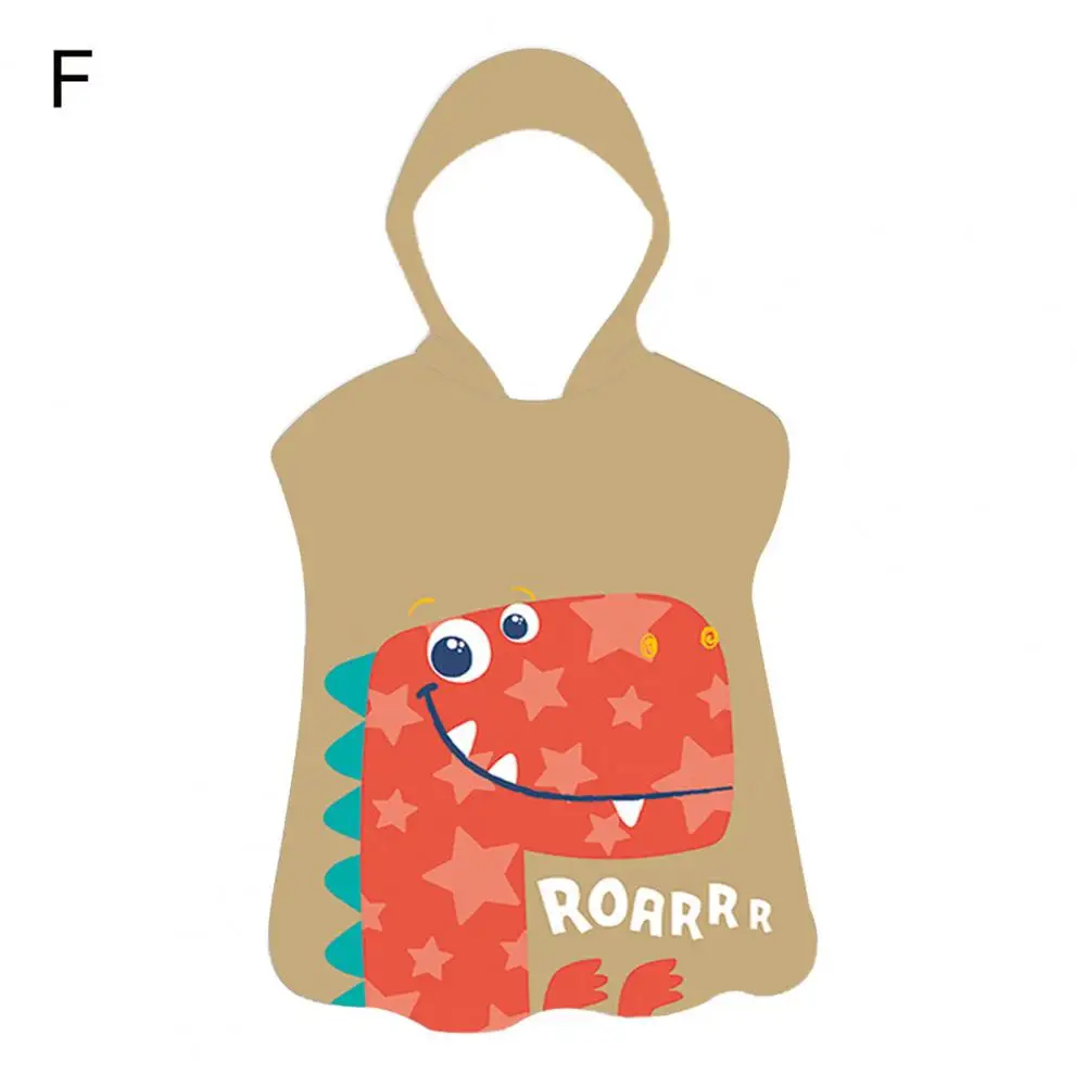 Детское полотенце с капюшоном, детское пляжное полотенце с капюшоном, пончо, супервпитывающее плавательное полотенце для малышей с мультяшным принтом для бассейна