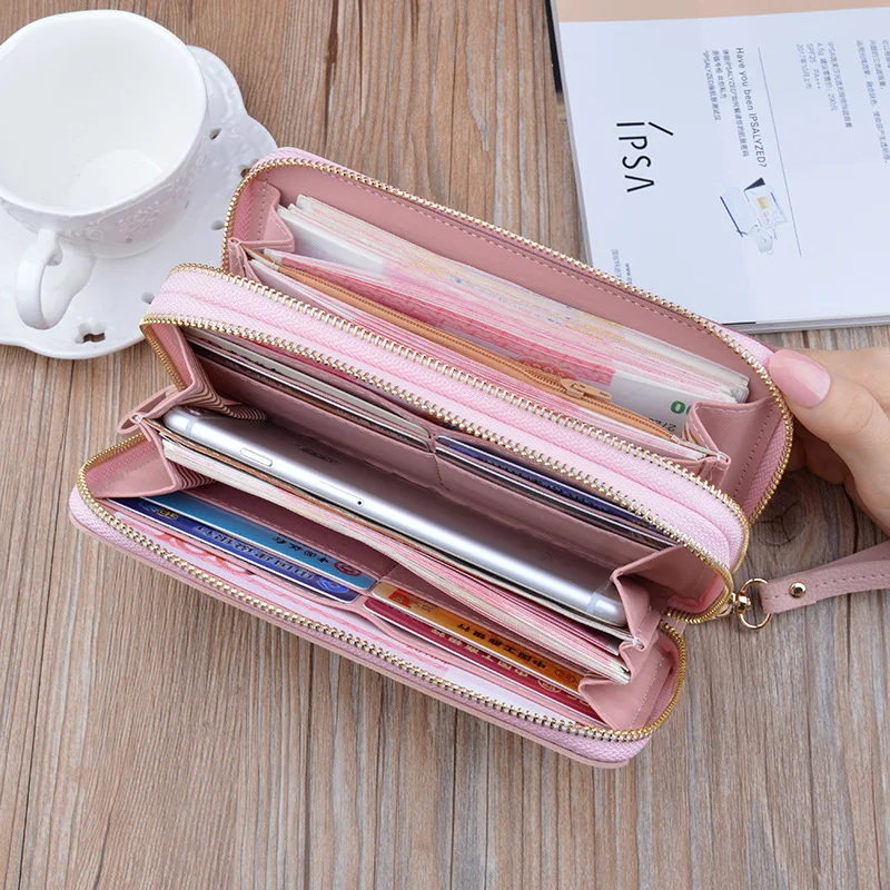 Dompet untuk Wanita Dompet Besar Kawaii Dompet Wanita Desainer Mewah Dompet Pink Dompet Wanita Dompet Kulit Wanita Besar Dompet Koin