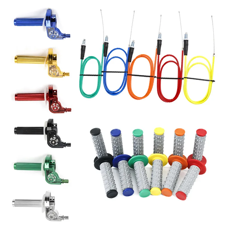 Off Road Motorcycle Universal Gatling Large Torque Accelerator, Throttle Lever, Throttle Cable Handle, CNC Large Refueling