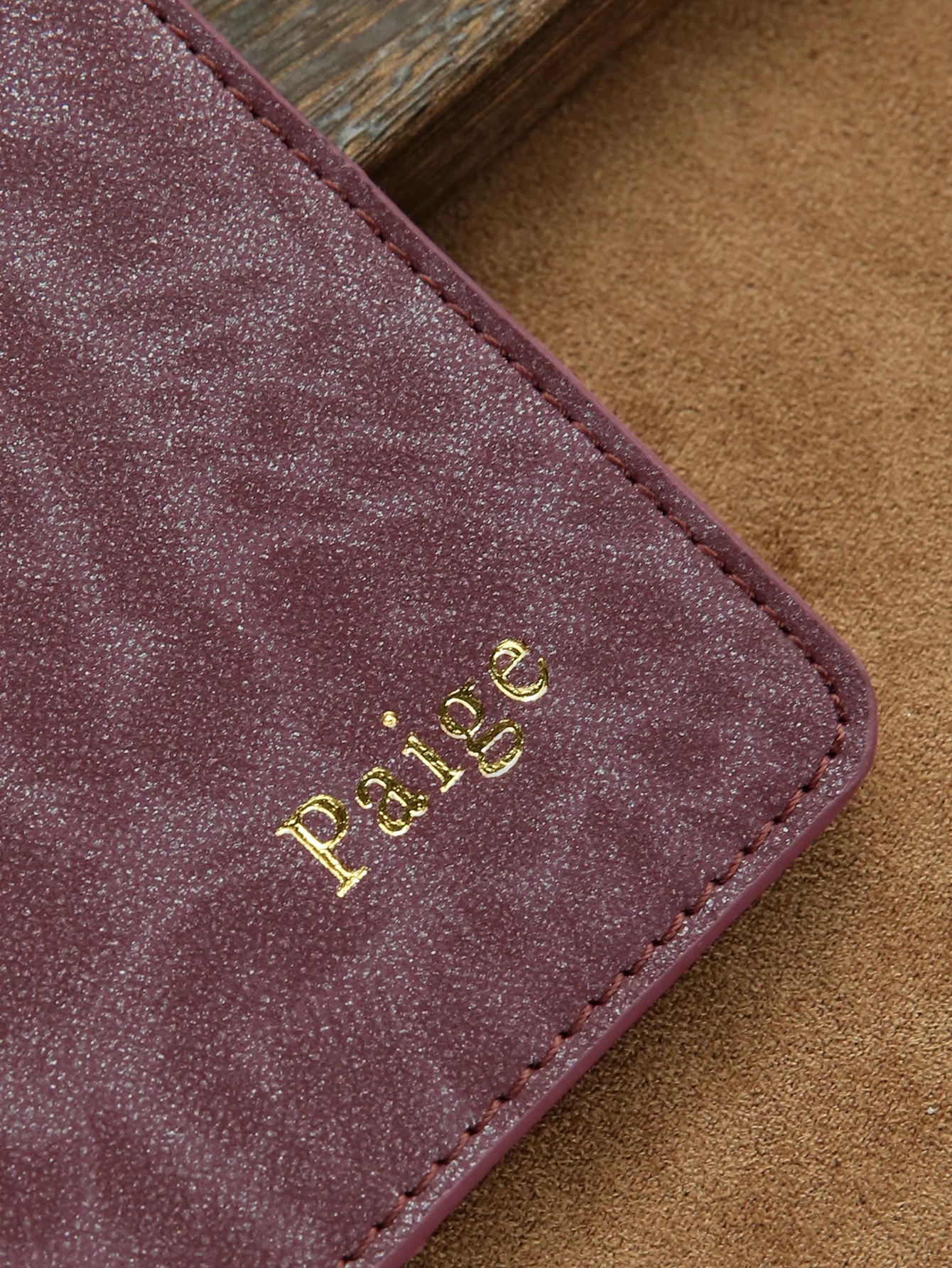 Personalisierter Reisepasshalter mit Leopardenmuster und individuellem Namensmuster, handgefertigtes, schickes Reisezubehör, Geschenk – Detail 6