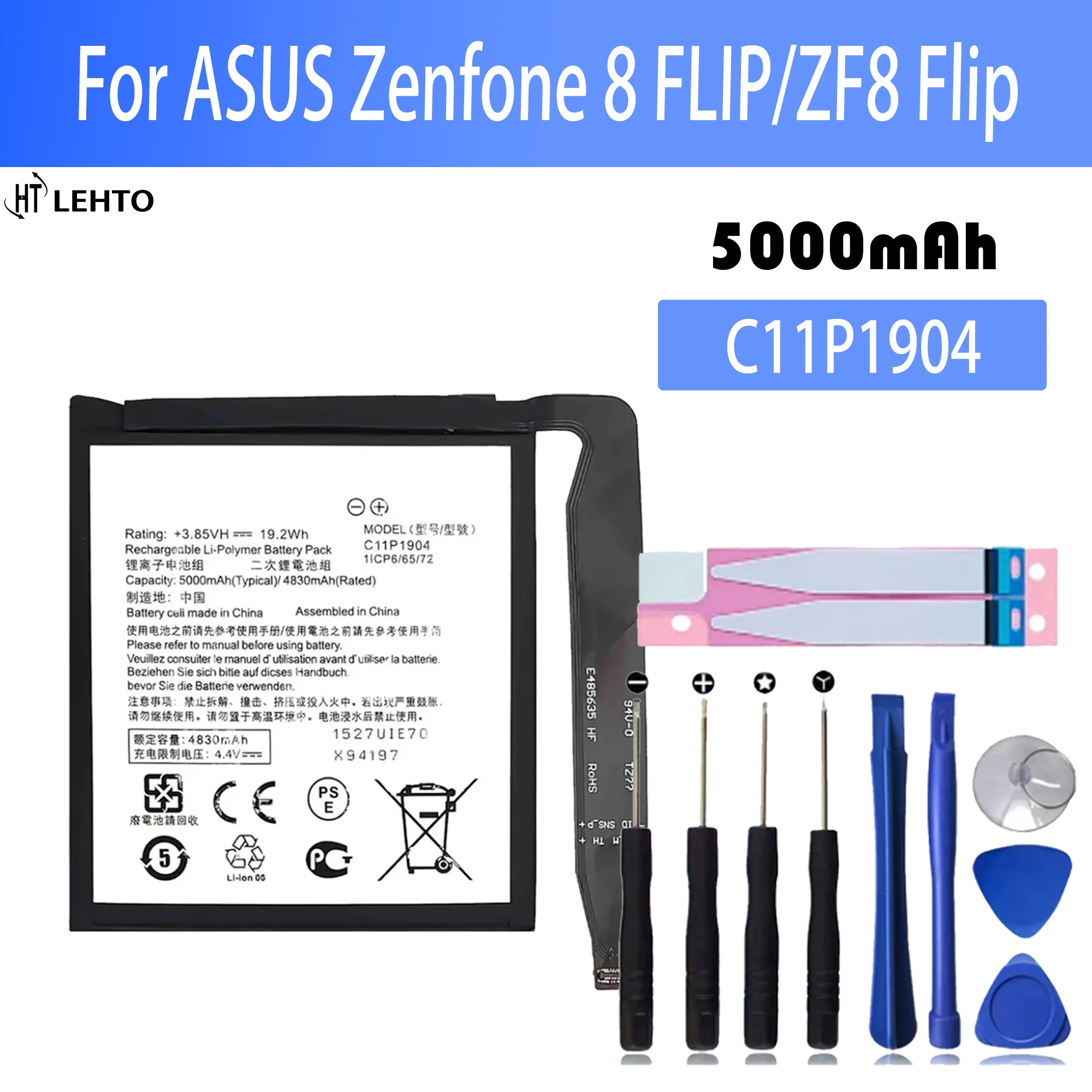 100% Original High Quality C11P1904 New Battery For ASUS ZenFone 7 Pro ZS671KS ZenFone 7 ZS670KS Replacement Phone Batteries