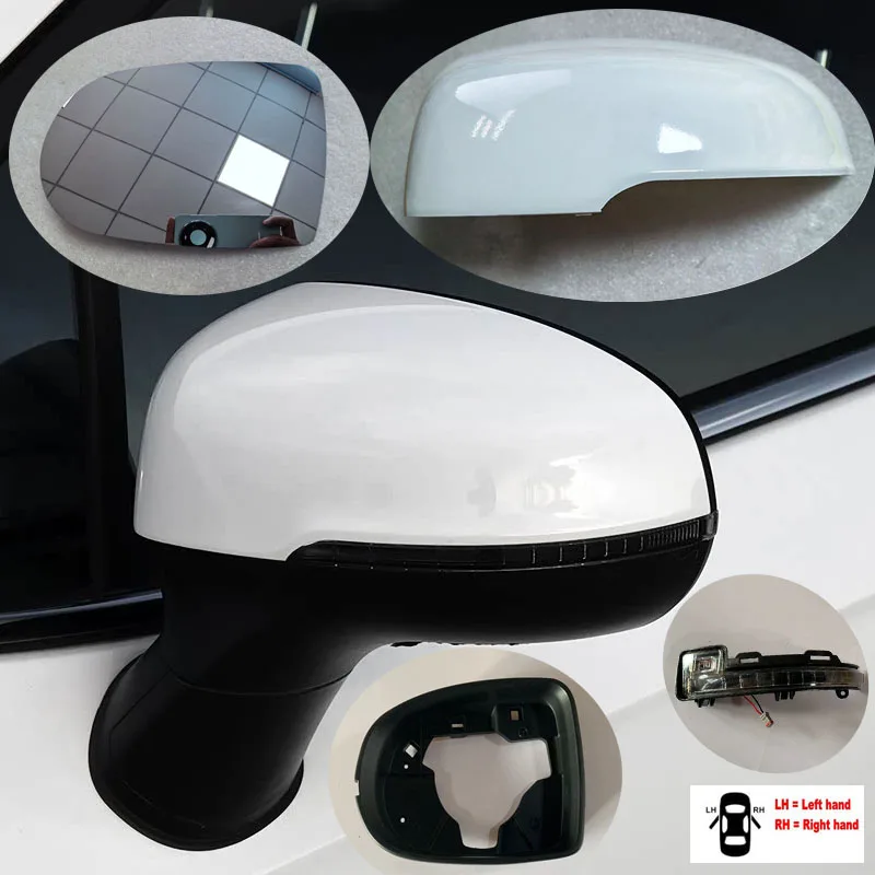 Accesorios de coche para JAC S3 Sei3 2017 ~ 2020 cubierta de espejo retrovisor carcasa de espejo inverso carcasa de espejo