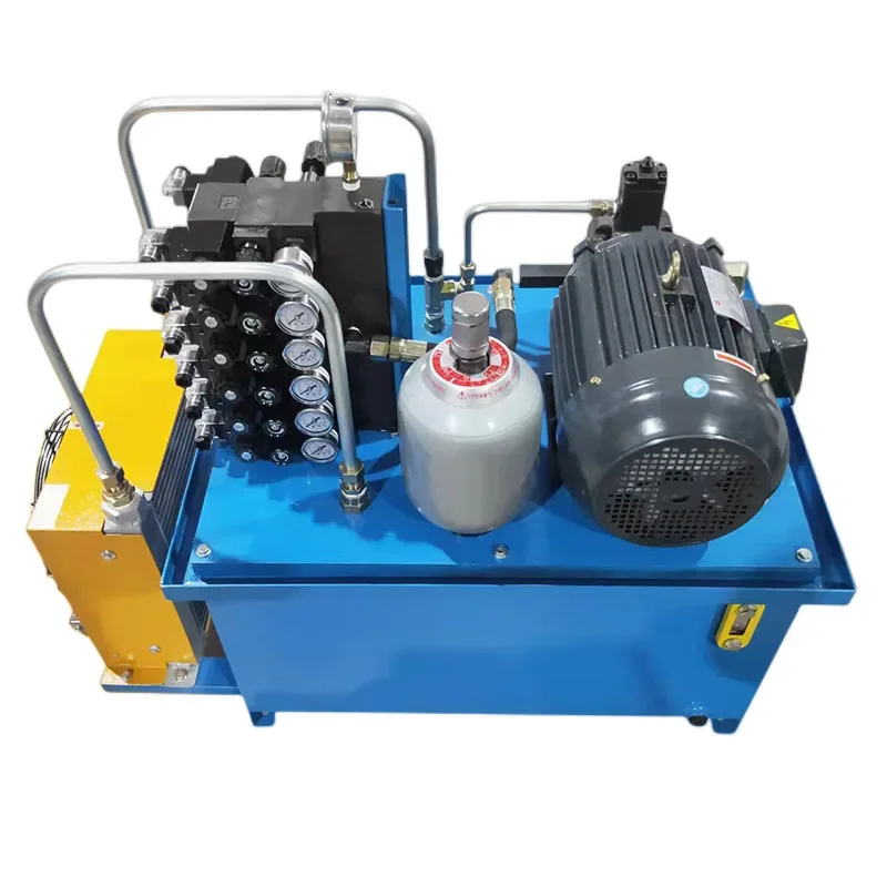 

Pressure pumping station system air cooled accumulator seat solenoid valve oil pump pressure maintenance