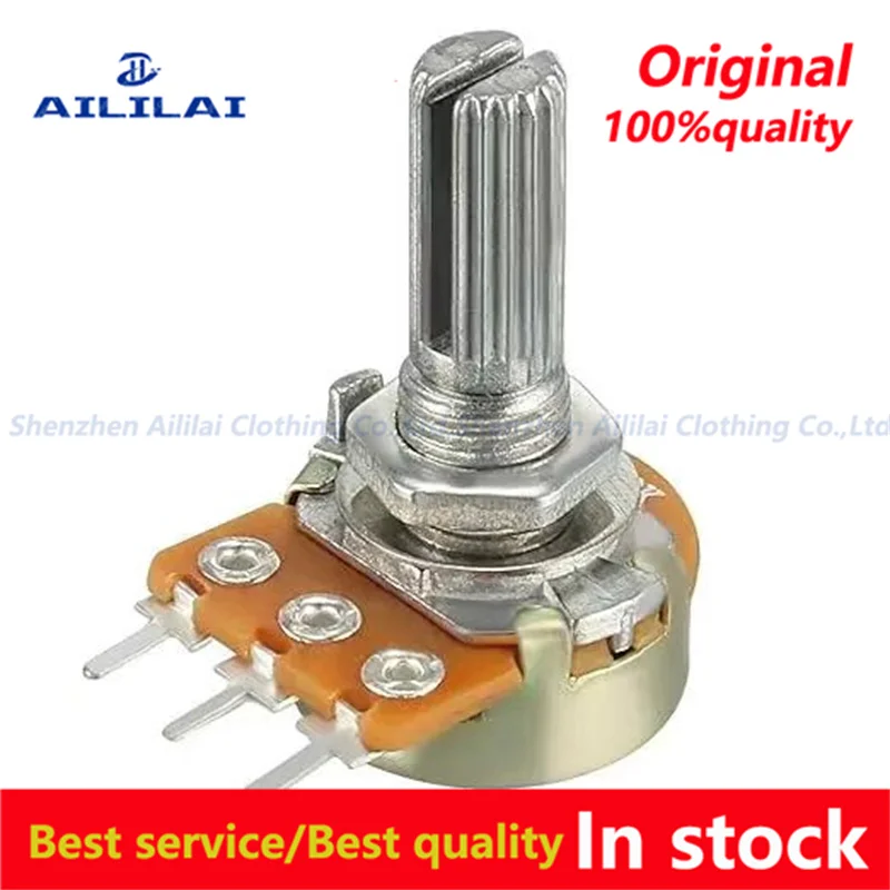 5PCS WH148 15mm 3pin Lineaire Potentiometer Met Moeren En Ringen 1K 2K 5K 10K 20K 50K 100K 200K 250K 500K 1M Potentiometers Kit