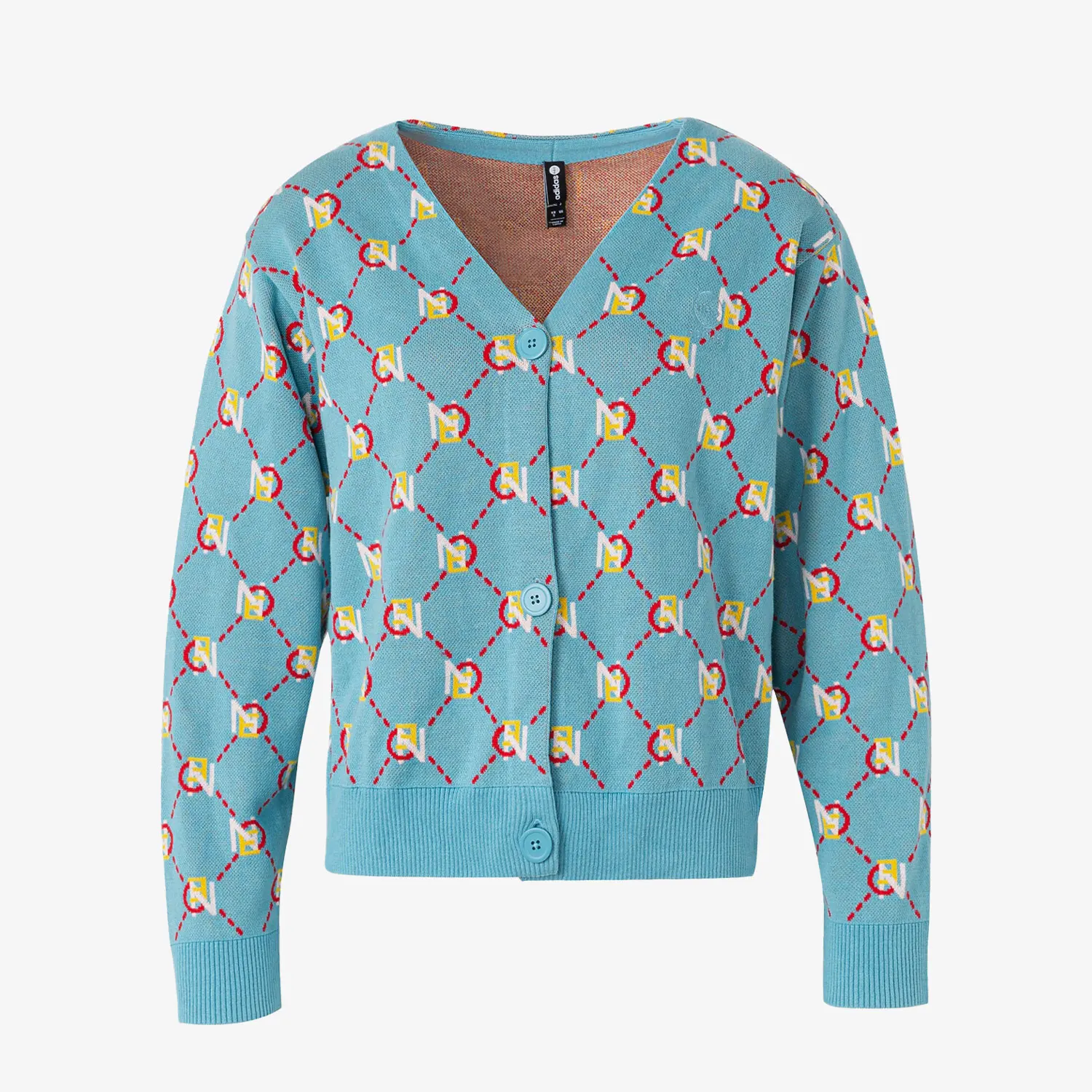 

Adidas подлинный Neo New женский вязаный кардиган свободного кроя с монограммой IB0392