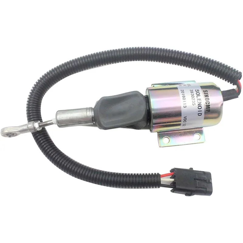 

12V Engine 6C 8.3 Stop Solenoid Valve 3930235 Fuel Shutdown Solenoid SA-4348-12 for Cummins Excavator