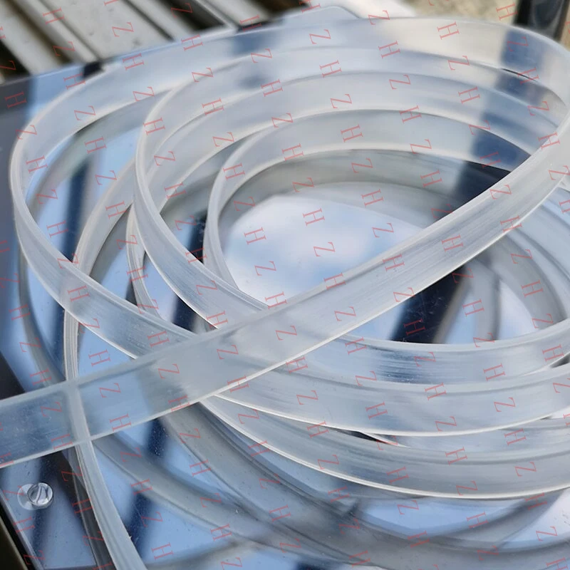 U+ Solid Silicone Rubber Strip Flat Bar Light Box Seal Strip Heat Resistance Strip（MOQ: 10 pcs.）