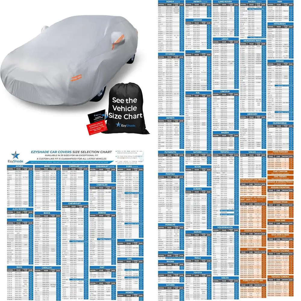 

Водонепроницаемый 10-слойный автомобильный чехол для защиты от любых погодных условий — полный внешний чехол для улицы, подходящий для австралийских автомобилей