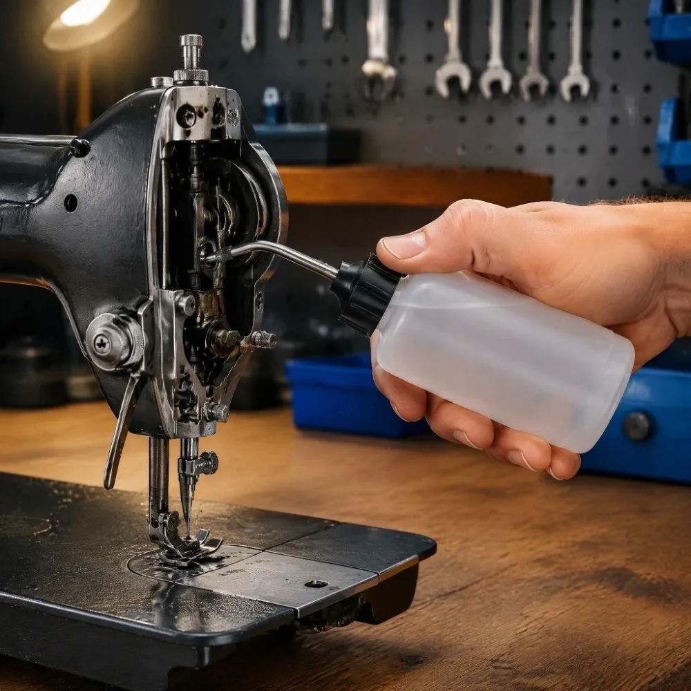 4pcs 120ML Oil Dispenser Bottle Extended Spout Plastic Sewing Machine Oiler Long Angled Spout Squeeze Design