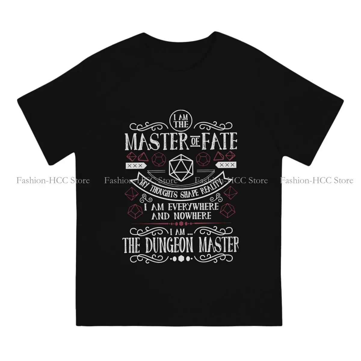 DND Polyester TShirt for Men Dungeon Master Basic Leisure Tee T Shirt Novelty Trendy