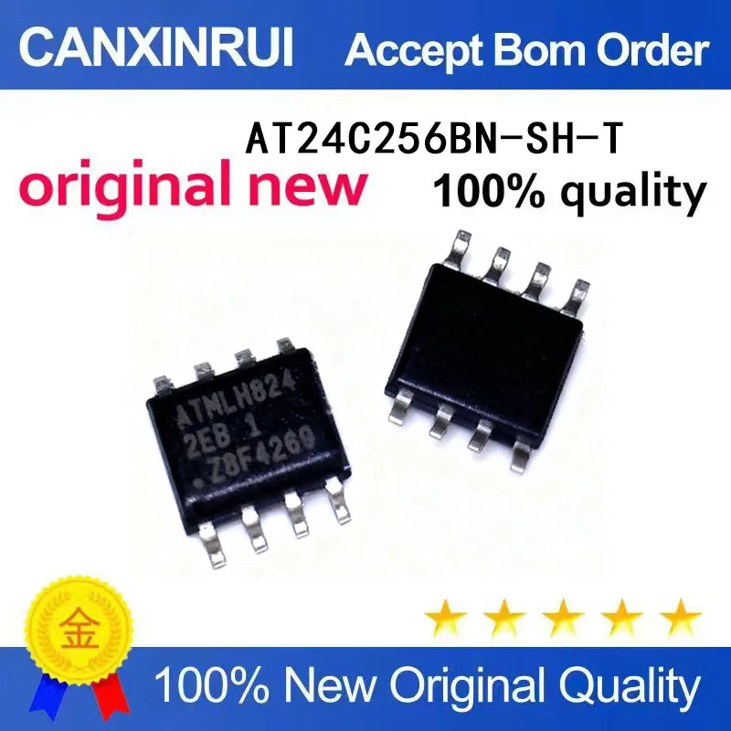 (5-100 Pieces) New stock AT24C256BN-SH-T 24C256 silk screen 2EB 2EC SOP-8