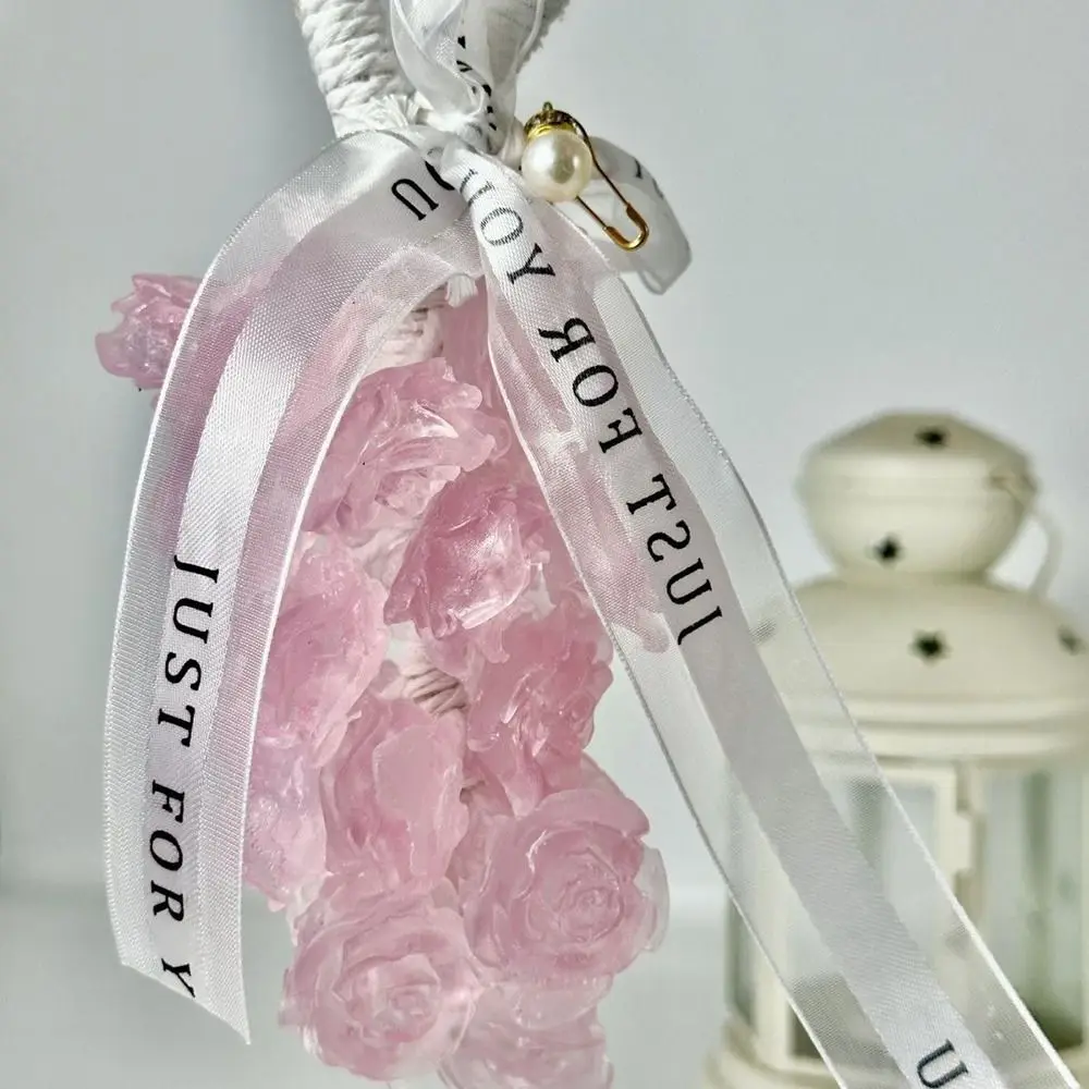 

Creative Transparent Crystal Rose Scented Soap Gentle Simulated Cleansing Soap Can Be Cut Hanging Handmade Soap for Shower