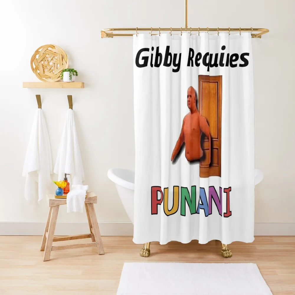 

Gibby Requires Punani Shower Curtain Toilet Accessories Bathroom Cute Shower Modern Bathroom Accessories Curtain