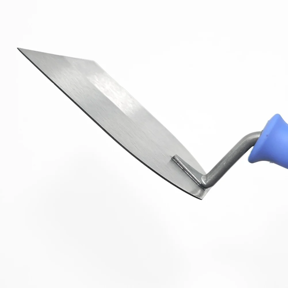 Sekop Plester dengan Bilah Baja Tahan Karat dan Pegangan Anti Selip Dua Warna untuk Pekerjaan Plesteran dan Penyelesaian Dinding