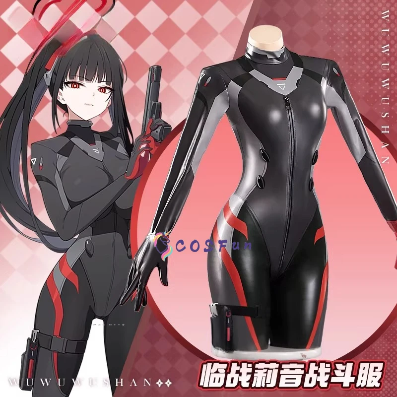 

Blue Archive Tsukatsuki Rio Cosplay Costume 3D Jumpsuit Catsuit Sexy Women Zentai Female Halloween Party Bodysuit COSFun