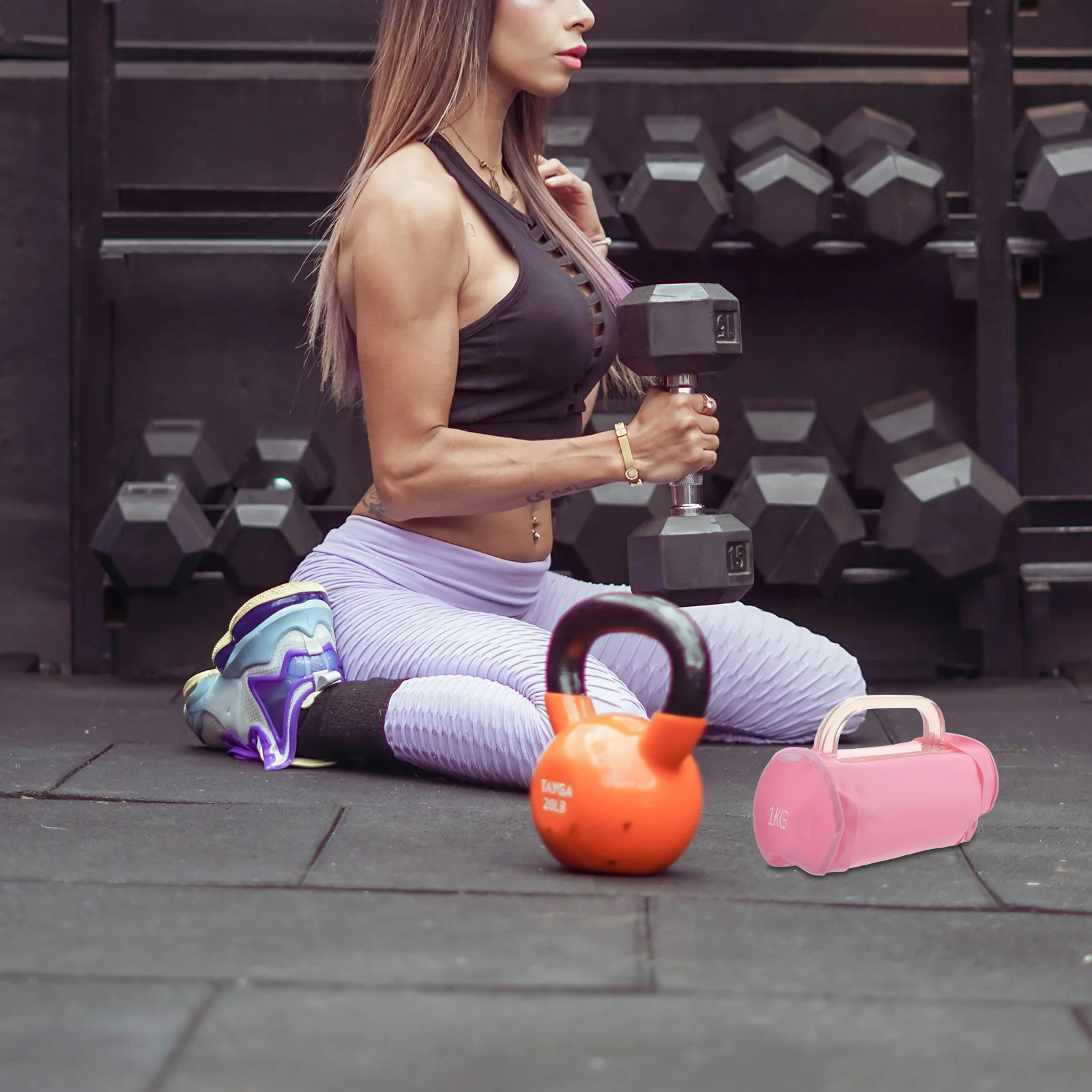 2 pçs halteres ajustáveis cheios de água vazio pvc para casa e viagens fitness treinamento de força de corpo inteiro suprimentos esportivos 2kg