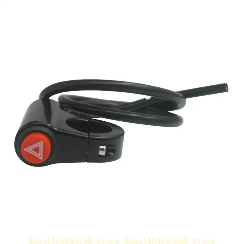 

652F Motorcycle Switches Hazard Light Switches Button Electric Vehicle Double Flash Warning Emergency Lamp Flasher