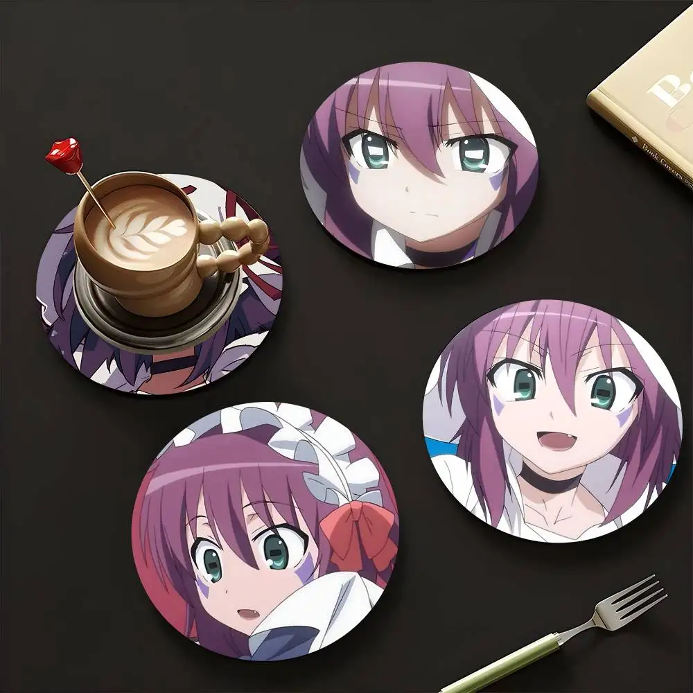 1pc Merry Nightmare Dream Eater Merry Wooden Coaster Colour Printing Cup Mat Home Desk Decoration Gifts