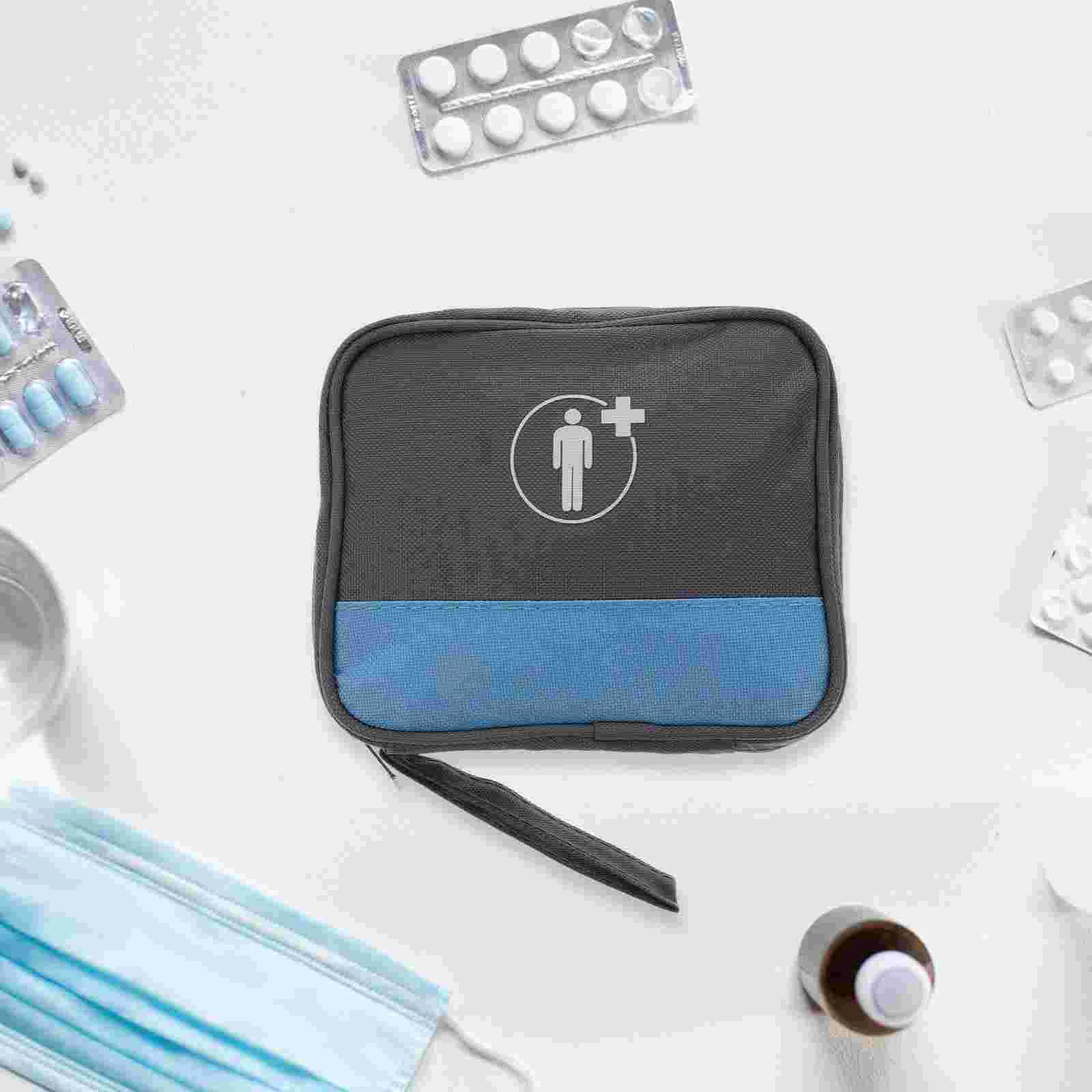  Fully First Aid Kit Medicine Storage Bag for Travel Pouch Portable Oxford Cloth Small Child