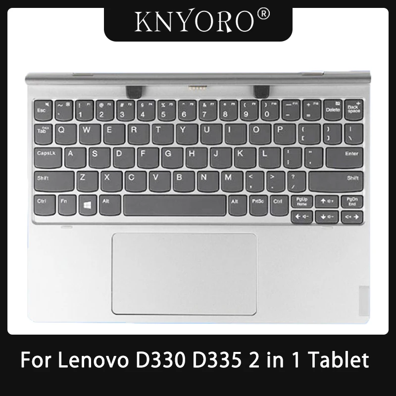 

New Original For Lenovo Ideapad D330 D335 2 in 1 Tablet Palmrest US Keyboard Touchpad Silvery Top Case Laptop Accessories