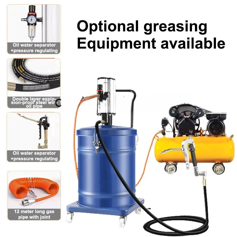 5 gallon Air Operated High Pressure pneumat greased pump 20L Pneumatic grease pump pneumatic