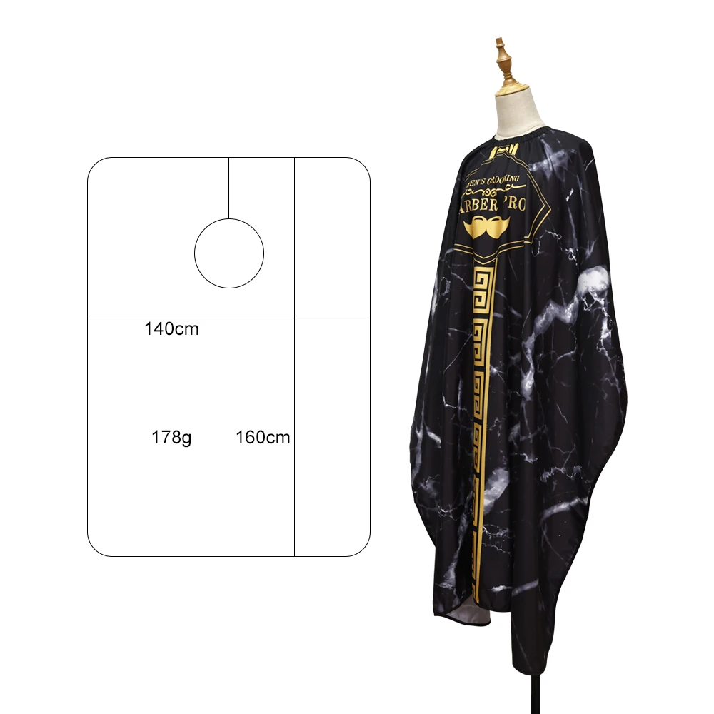 Barber Haircut Cloth Waterproof Salon Apron Barbershop Haircutting Cape Anti-static Hairdresser Coat Hairdressing Accessories