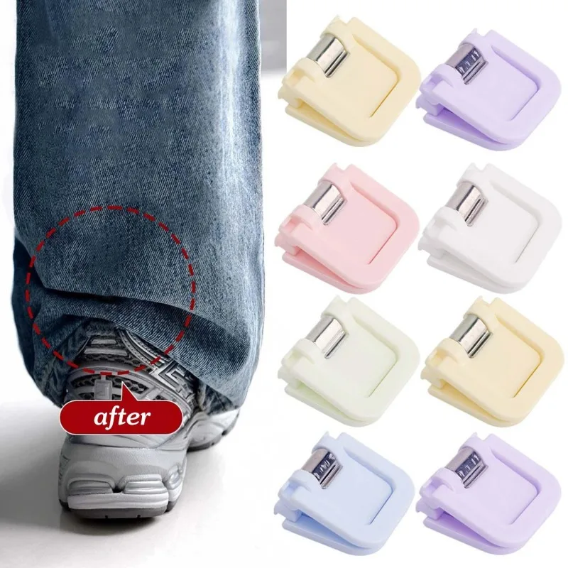 2/10pcs Invisible Hem Clips DIY Trouser Shortener Adjustable Anti-drag Pants Clips for Unisex Fixing No Sewing DIY Accessories