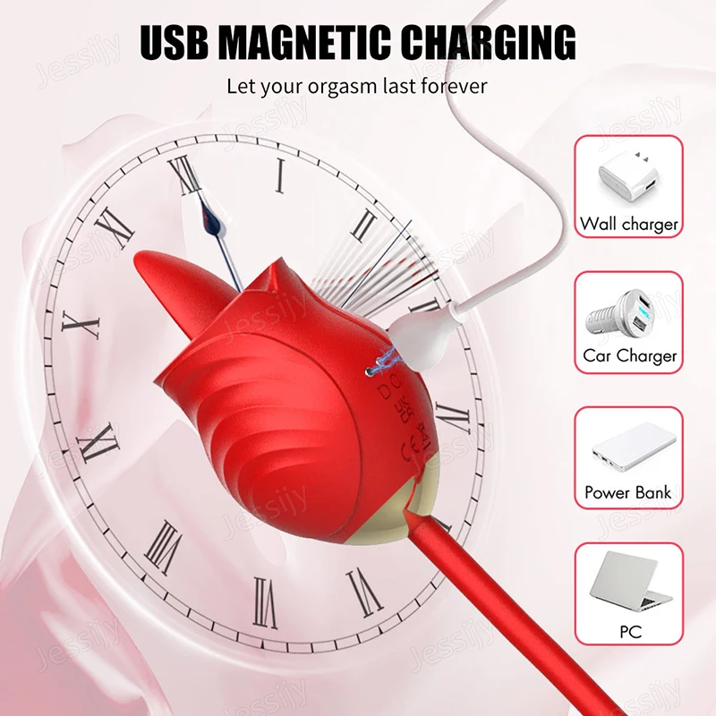 لعبة الجنس الوردي مع الهزاز G Spot Thrusting 10 أوضاع لعق لتحفيز الحلمة البظر قضبان اصطناعية شرجية مزدوجة الأطراف للنساء #4