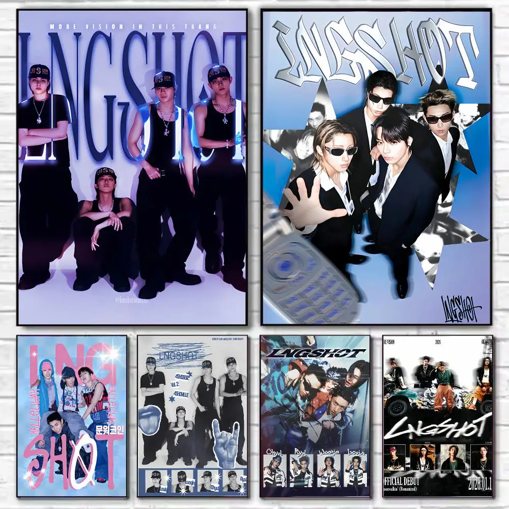 Boy band singer LNGSHOT Poster HD Art Decorative Wall Art Waterproof Home Décor for Living Room Bedroom Café Stylish Gift