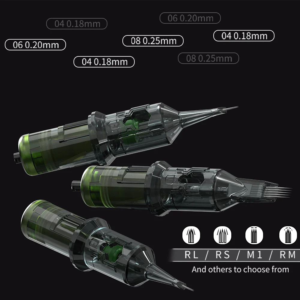 EZ تصفية السم خرطوشة الوشم الإبر منحني ماغنوم RM المتاح الوشم الإبر 19RM 23RM 25RM 27RM لخرطوشة قلم الوشم #4