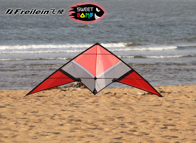 250cm dual line stunt kite loudy large pull Freilein sweetbomb kite parachute kite acrobatics kite scare birds fun kite adults