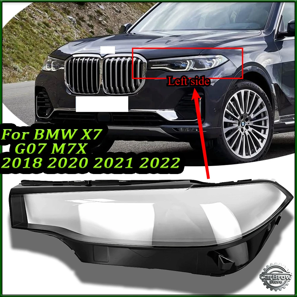 Headlamp Cover Replace Lamp Shade Glass For BMW X7 G07 M7X 2018 19 20 21 2022 Headlamp Lens Headlight Shell