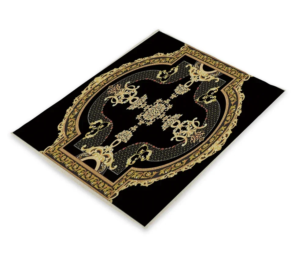 Scandinavian Decor Cup Pad American Placemats Rococo Style Golden Elements Coasters Mats Serviette De Table Tissu