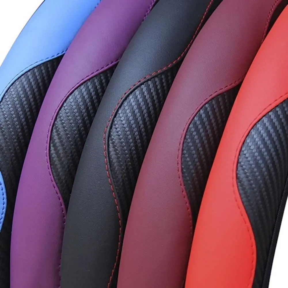 

Carbon Fiber Auto Decoration Interior Accessories Steering Wheel Protector Steering Wheel Sleeve Car Steering Wheel Cover
