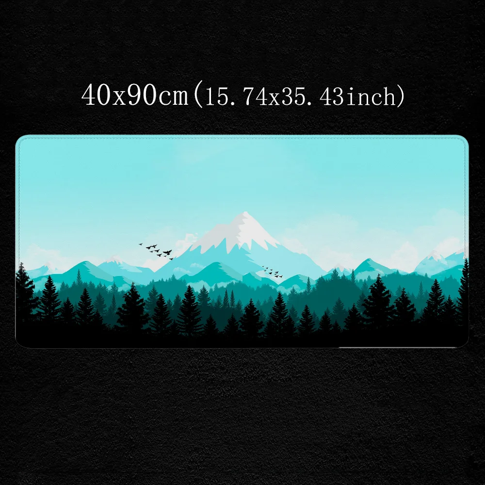 Computer Table Deep Forest Firewatch Mouse Mat Gamer Desk Accessories Office Gaming Pc Mousepad Anime Mause Pad Large Mats Xxl