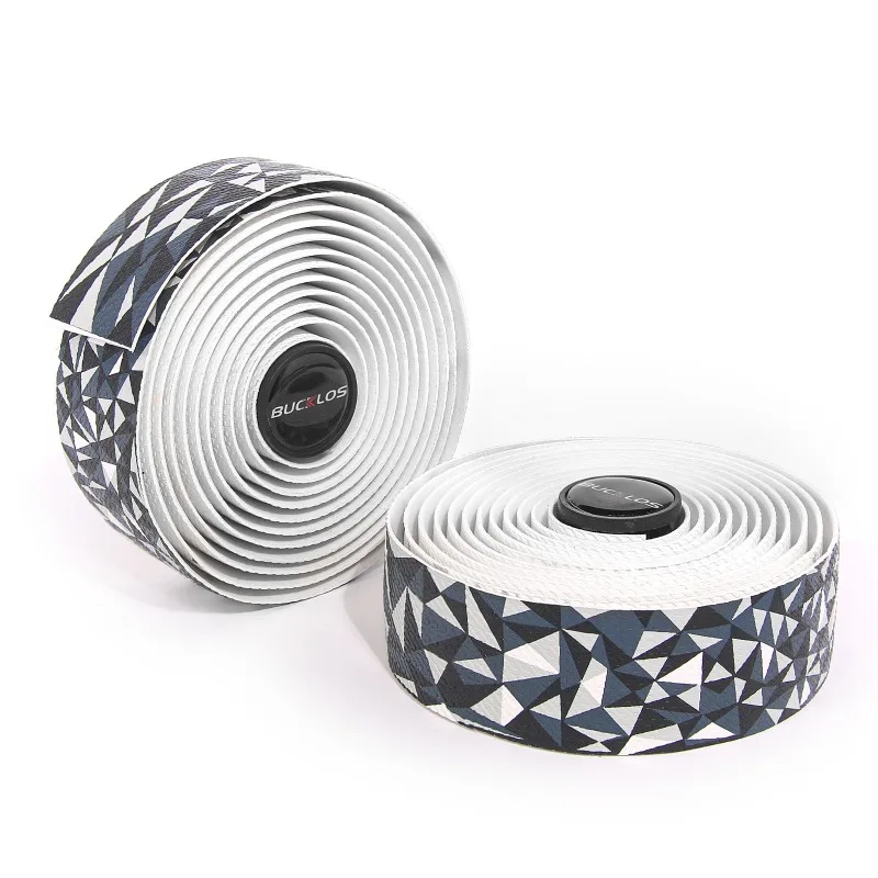 เทปพันแฮนด์จักรยาน BUCKLOS แบบไล่เฉดสี ป้องกันการสั่นสะเทือน ป้องกันการลื่นไถล ทำจากวัสดุ EVA สำหรับแฮนด์จักรยานแบบโค้ง