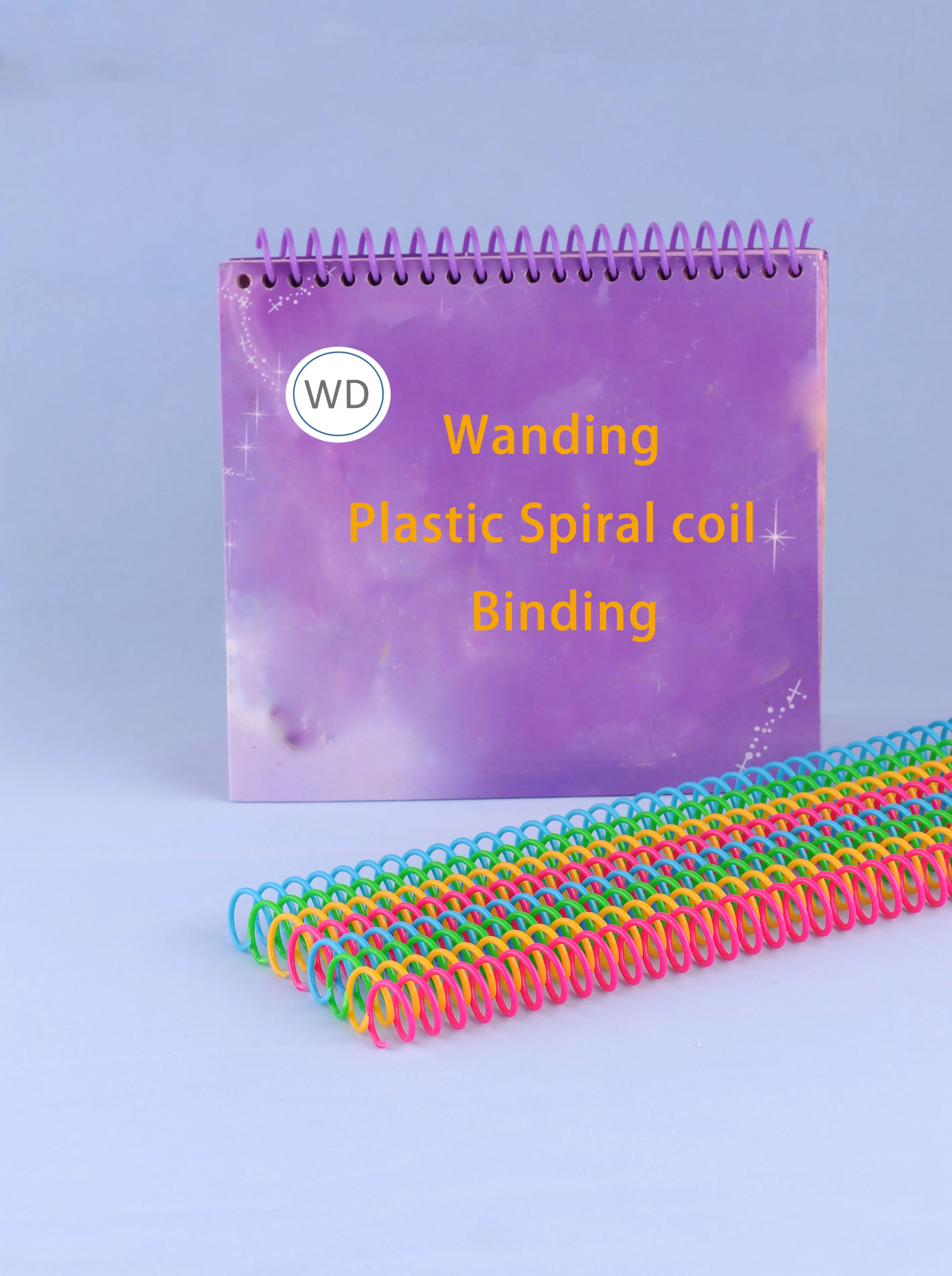 10PCS Diameter12mm Plastic Spiral Binding Coil Loose-leaf 46 Holes Pitch 4:1 Colorful Single  Spring for A4  Notebook Binders