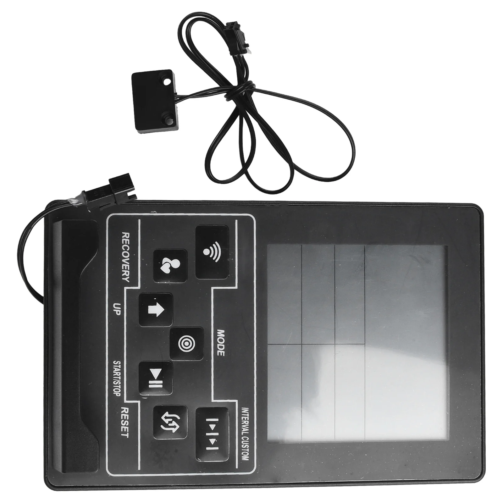 Pratical Rowing Outdoor Sports Rowing Machine Meter Counter Black Monitor Parts Plastic Screen for versatile Pratical