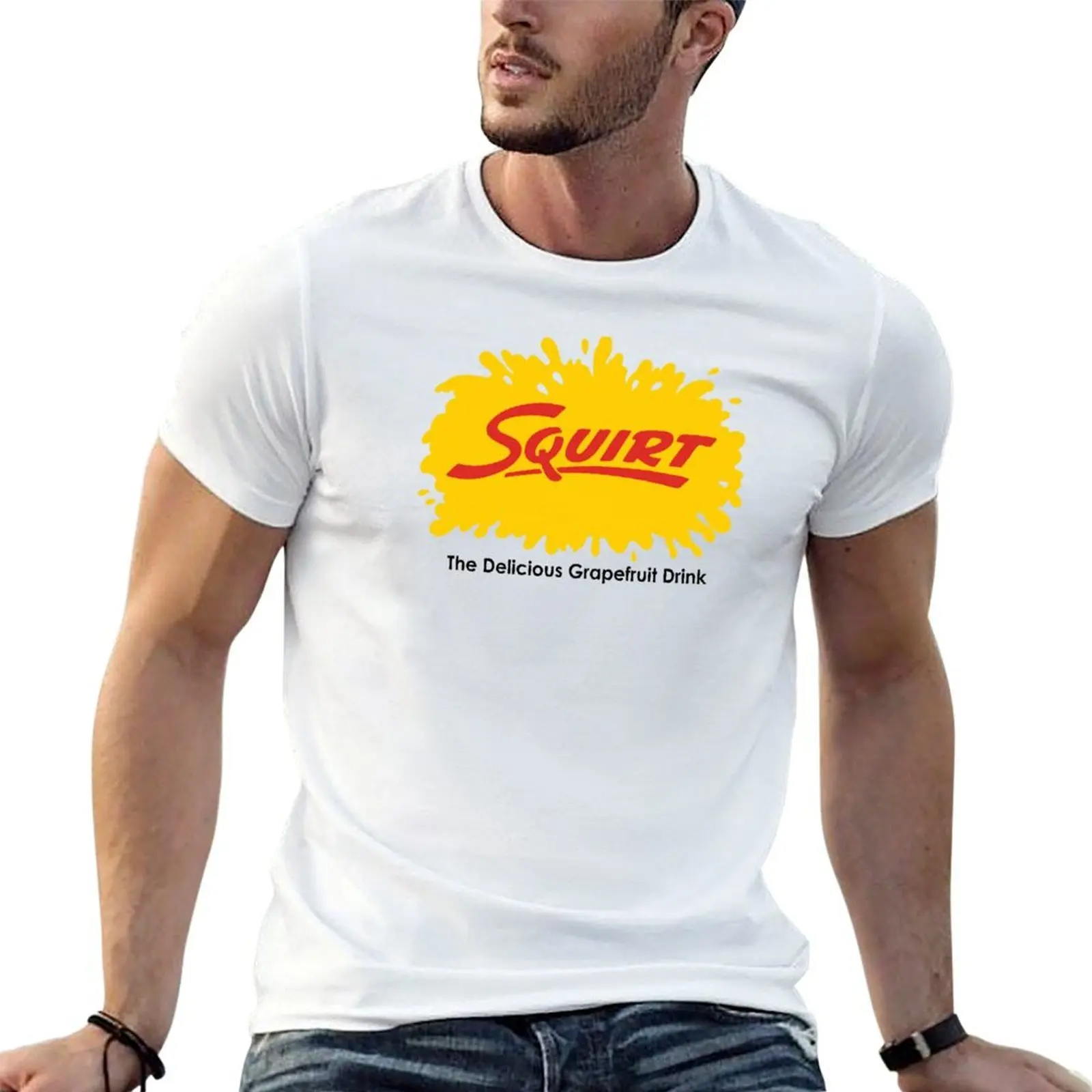 squirt the delicious grapefruit drink T-Shirt summer shirt oversized t shirt plus size men clothing