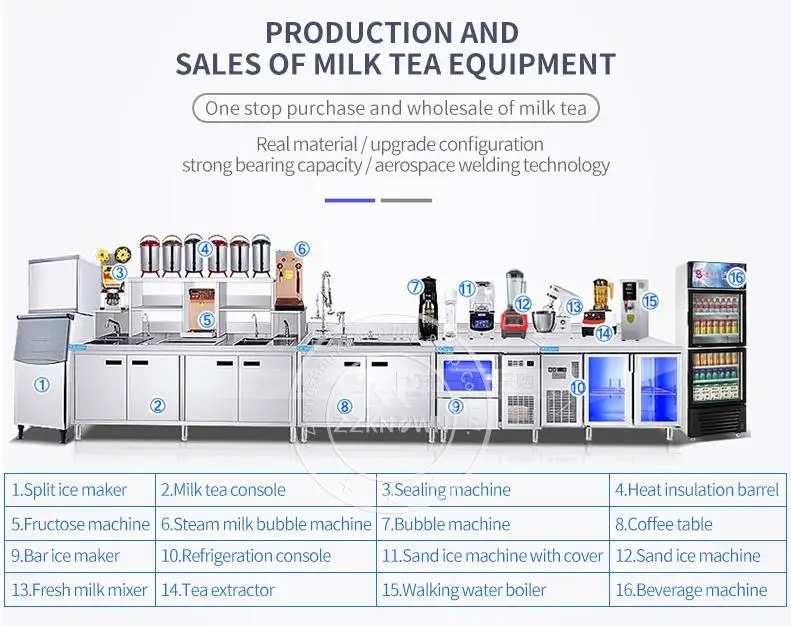 Whole Set Bubble Tea Machine Bubble Tea Equipment