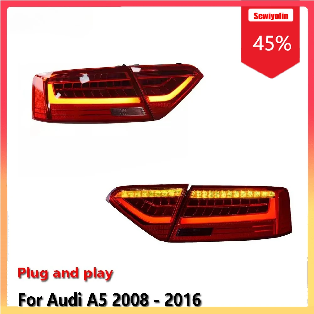 

Car Led Tail Light Assembly For Audi A5 2008 - 2016 Facelift Rear Brake Lights Turn Signal Fog DRL Plug and Play