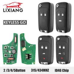 LIXIANG Keyless Go 315/433MHz ID46 Chip Remote Key For Chevrolet Cruze Aveo Orlando Trax Lacrosse Encore Regal Verano Fit Opel