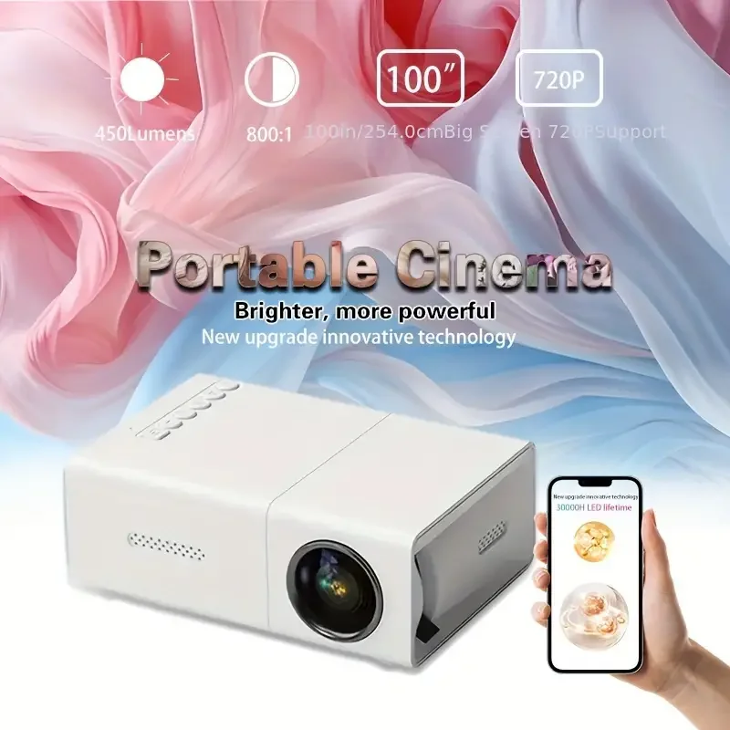 

M100 Mini Intelligent Projector 1080P Full HD Large Screen Immersive Movie Viewing Essential for Home Cinemas Portable Projector